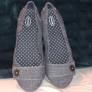 Dr Scholls Chambray Flats